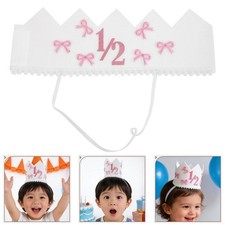 Baby Shower Crown Decoration Cute Infant Party Hat Birthday Headband