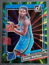 2023-24 Panini Donruss - Rated Rookie Cason Wallace #231 Holo Green Laser (RC)