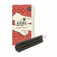 AZTEC 6pc Hand Rolled Resin Incense Long Lasting for Yoga Meditation Relaxation
