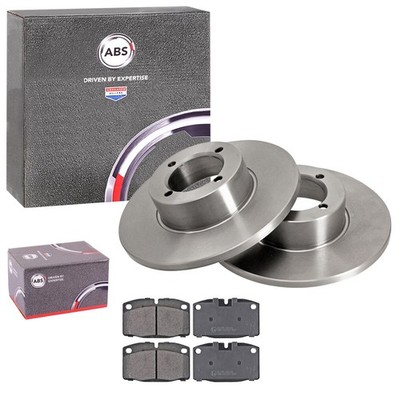 ABS BREMSSCHEIBEN + BELÄGE VORNE passend für OPEL MANTA B ASCONA B REKORD E