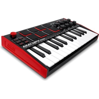 25-Key USB MIDI Keyboard Controller Compact Drum Pads NKS Software Bundle