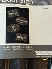 Blank Door Signs Party Decoration Party Supply Black Chalkboard Blank Decal