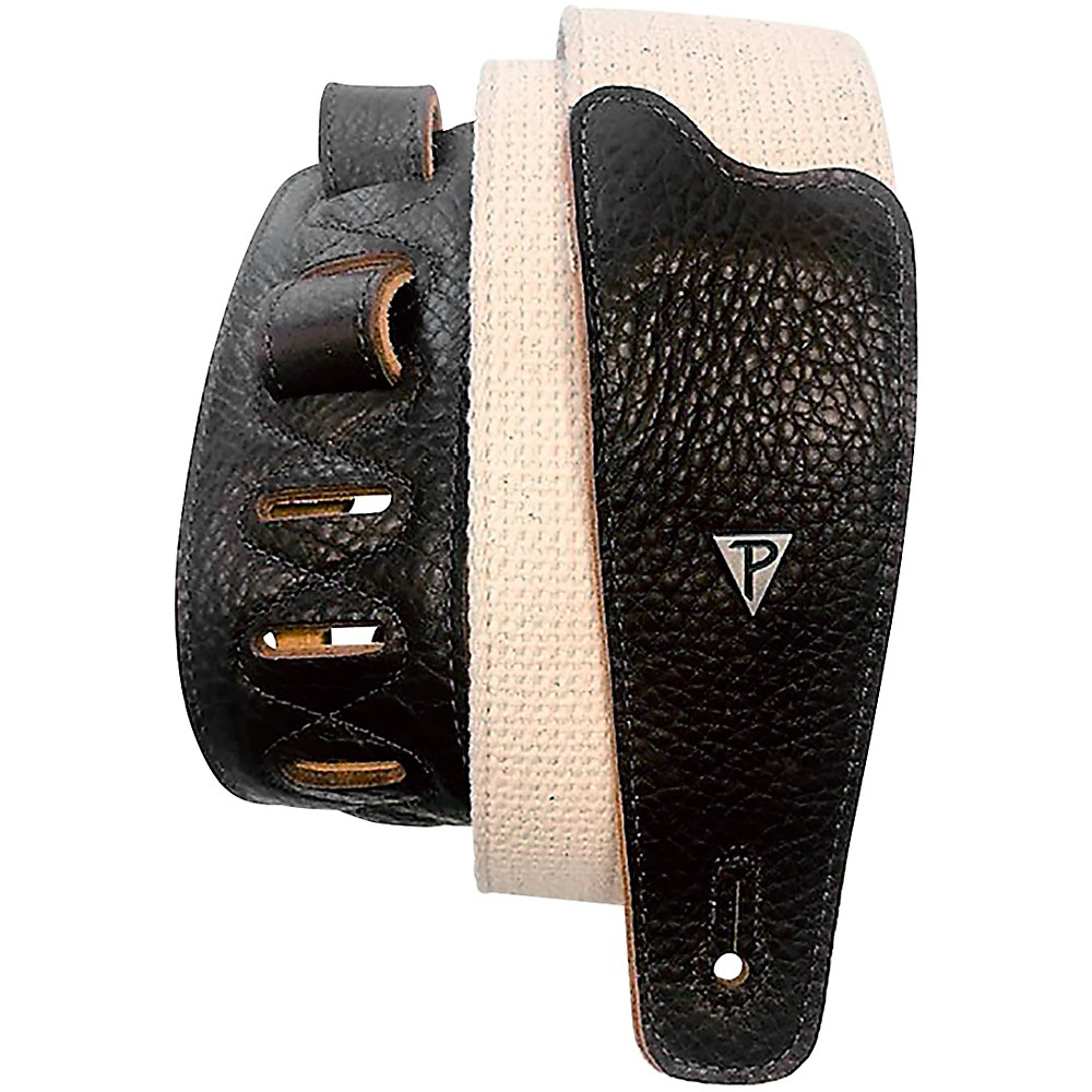 Гитарный ремешок Perris Cotton Webbing кремовый, 2,5 дюйма.