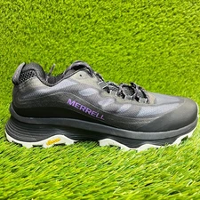 Merrell Moab Speed Womens Size 9 Black Athletic Running Hiking Shoes Sneakers