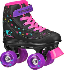 Roller Derby FireStar Youth Girl's Roller Skate Midnight Prism Size 3