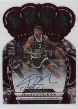 2024-25 Panini Crown Royale EuroLeague Crystal Red /25 Frank Ntilikina Auto 3d3