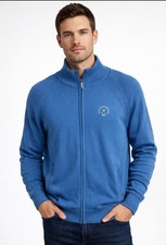Proquip Men  s 100 Merino Wool Full Zip Golf Sweater Repellent Size Medium