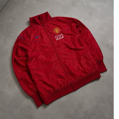 Nike Manchester United Trainingsjacke Rot AIG Sponsor Vereinslogo