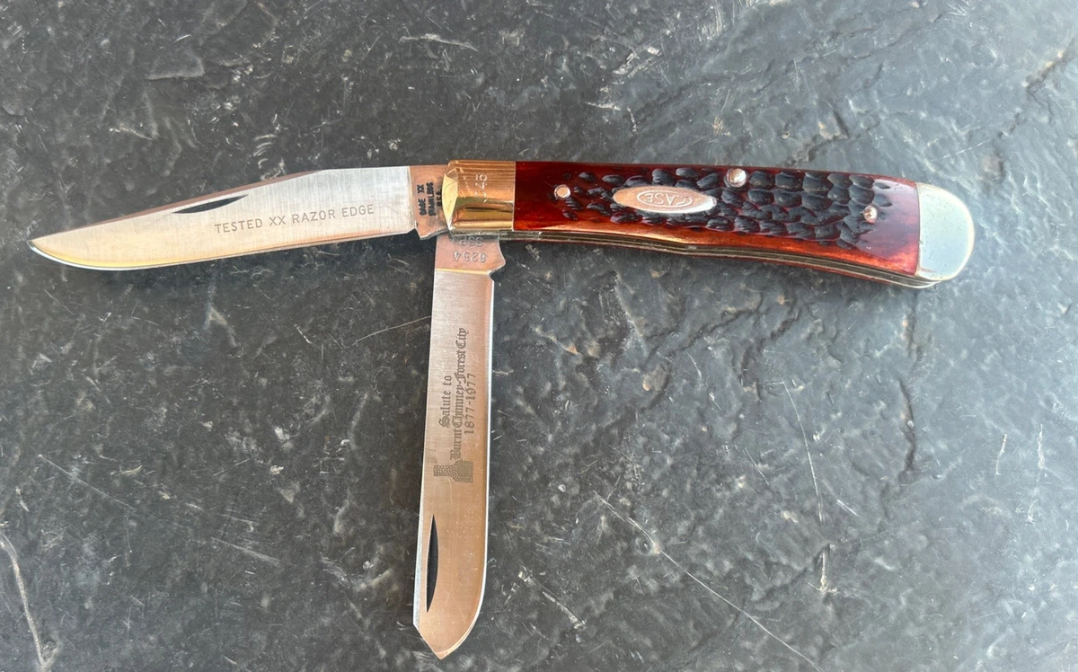 Case XX Folding Old Bone Red Knife Knives Vintage Pocket Worn 
