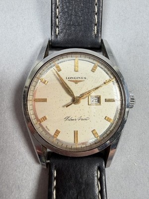 LONGINES SILVER ARROW VINTAGE DIAL MANUAL WIND STEEL GENTS WATCH