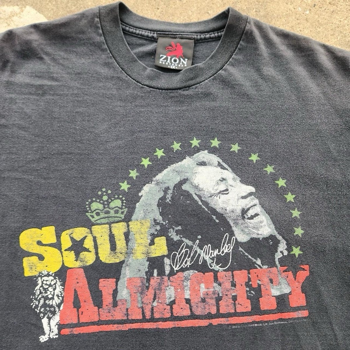 Vintage Bob Marley Soul Almighty Faded T-Shirt 🔥🔥 View 2