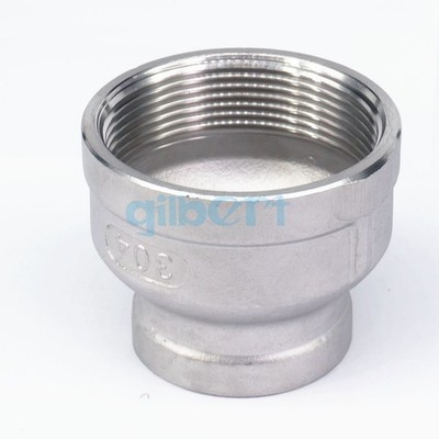 1-1/4'' BSP -2'' BSP Female Reduce 304 Stainless Steel Round Pipe Fitting Reducer 