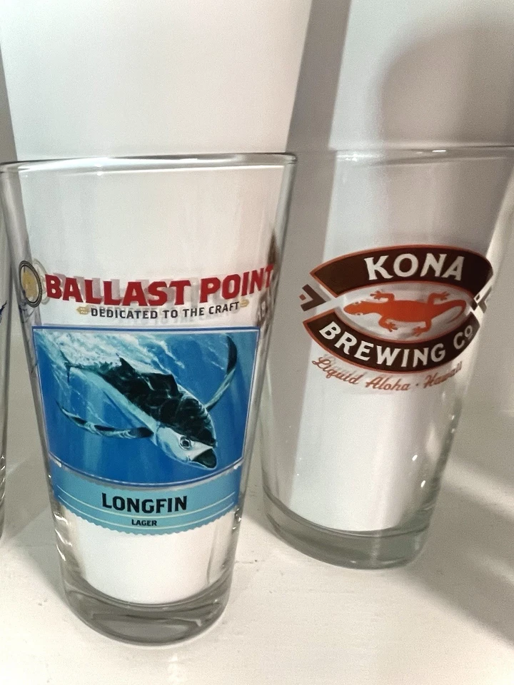 Lote de 6 vasos de pinta de cerveza, juego de cervecería de 16 oz, vajilla de barril Foto 3 de 4