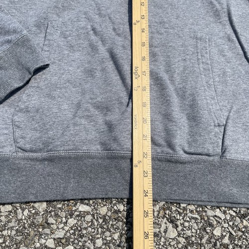 Zero Foxtrot Hoodie Mens Medium Gray Graphic Logo Skull Military Warrior Veteran - Picture 8 of 12