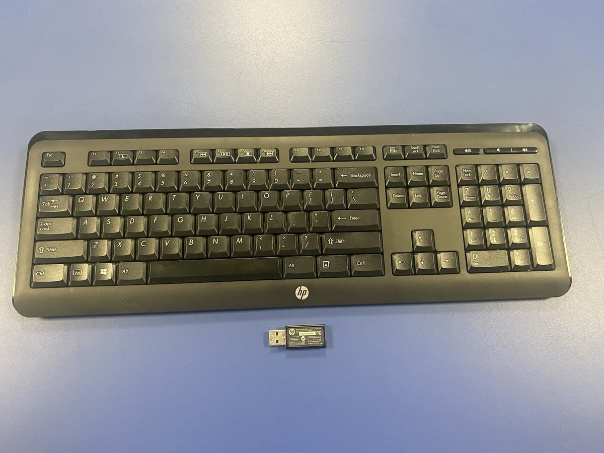 HP KG-1061 WIRELESS DESKTOP KEYBOARD 667209-161 WiTH DONGLE | eBay