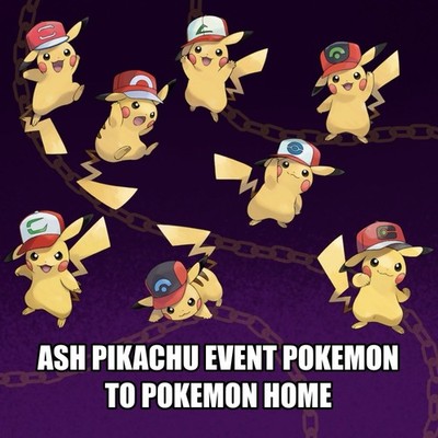 Pikachu Hat Events COMPLETE SET Gen 7 - Pokémon HOME
