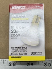 Satco Reflector, Elevator Bulb R11 1/2, 12-16V 20CP Indoor S1383