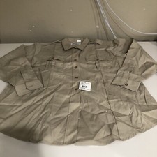 Flying Cross Women's Long Sleeve Poly Cotton Police Shirt Tan Size 48