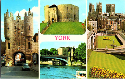 Postcard. Multiple Views of York.