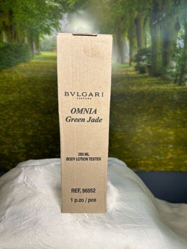 BVLGARI OMNIA GREEN JADE 200ML PERFUMED BODY LOTION (NEW) - Picture 1 of 9