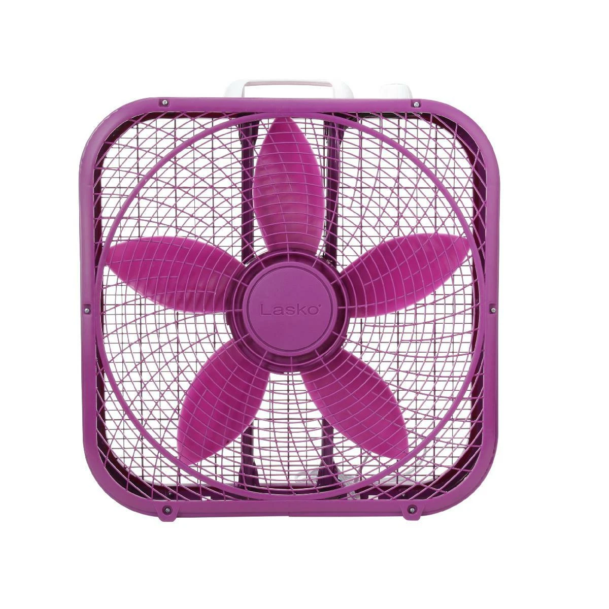 Lasko Cool Colors Portable Compact 20u0026#034; 3-Speed Box Fan with Carry  Handle | eBay