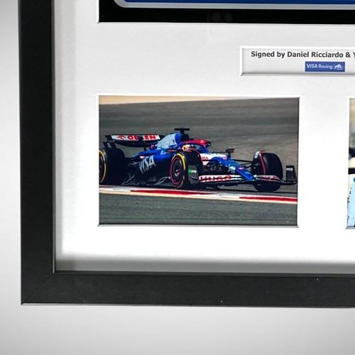 F1 Bahrain 2024 Licence Number Plate Signed by Daniel Ricciardo & Yuki Tsunoda - 第 5/12 張圖片