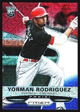 Yorman Rodriguez Cincinnati Reds 2015 Panini Prizm Red/White/Blue Mojo RC