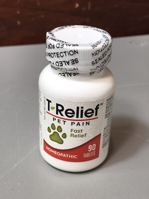 MediNatura T-Relief Pet Pain Relief Plant-Based Pain Relievers 90Tabs 06/2029