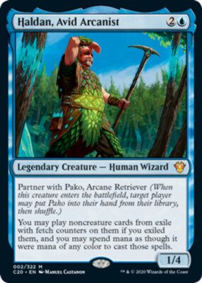 x1 Haldan, Avid Arcanist - Foil M MTG Commander 2020 M/NM, English