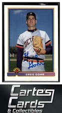 Greg Gohr 1991 Bowman #142  Detroit Tigers TTM/IP Signed Autographed