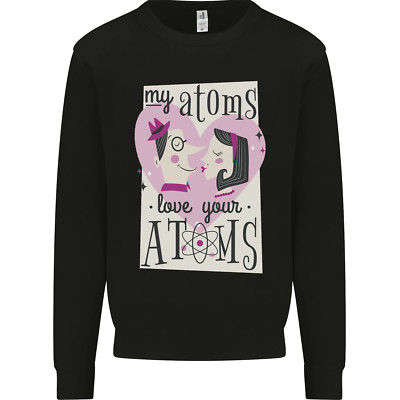 My Atoms Love Your Atoms Valentinstag Herren Sweatshirt Pullover