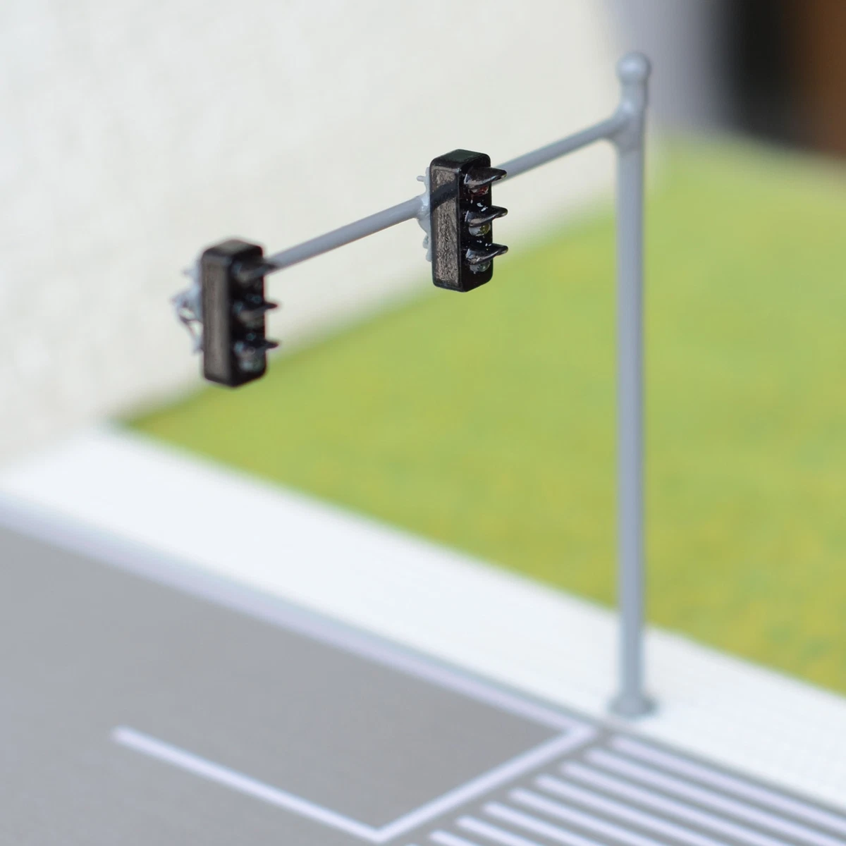 3X Feux Tricolores LED Pour Réseau Ferroviaire HO/OO - Double Face - Neuf - Décoration Maquette