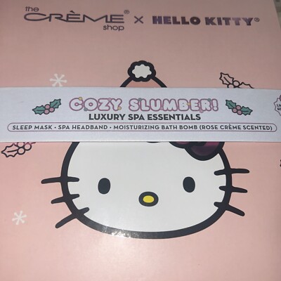 The Creme Shop X Hello Kitty Luxury Slumber Spa Set Sleep Mask Limited Edition