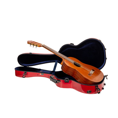 Crossrock Torres Classical Guitar Case，Fiberglass Hardshell TSA Lock-Red