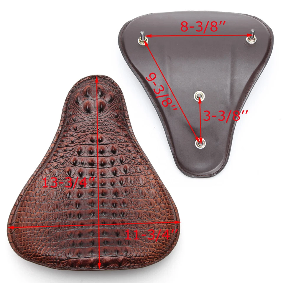 For Harley Heritage Softail Classic Motorcycle Alligator Large Solo Seat Spring - Image 4 of 4