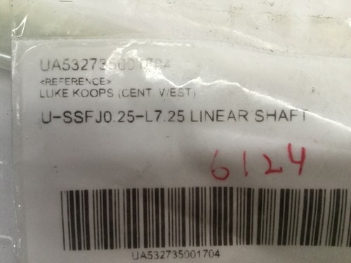 Albero lineare Misumi U-SSFJ0.25-L7.25 LOTTO DI 2 - Foto 5 di 6