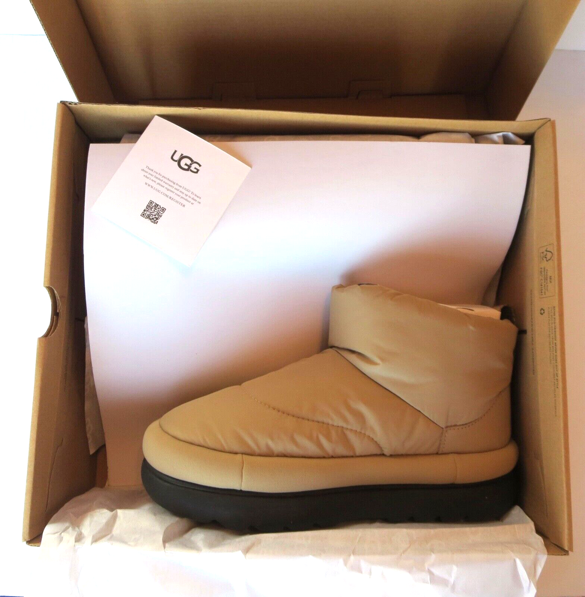 Ugg Classic Maxi Mini Boots (9) Mustard Seed Insulated UggPlush