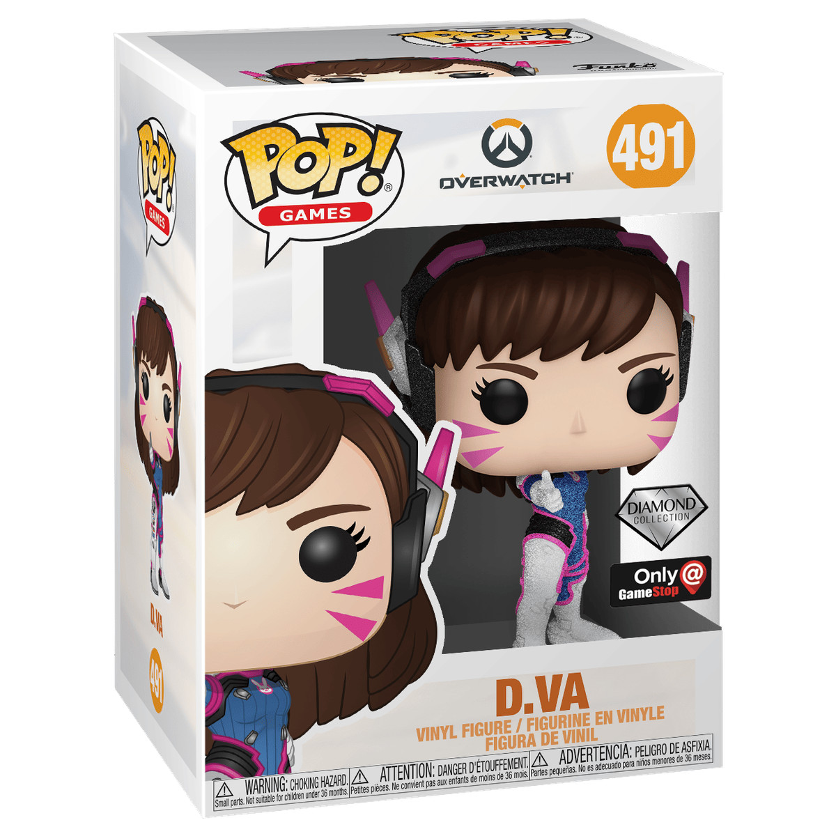 Funko Pop! Vinyl: Overwatch - D. VA (Diamond Glitter) 889698460569
