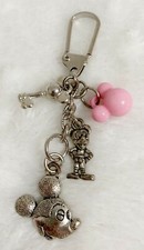 Disney, Mickey Mouse Metal Keychain with 4 Charms, Mickey Ears, Key, Etc.