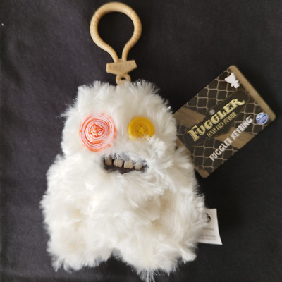 NEU Fuggler Schlüsselanhänger Sasquoosh weiß - lustiges hässliches Monster - 12 cm