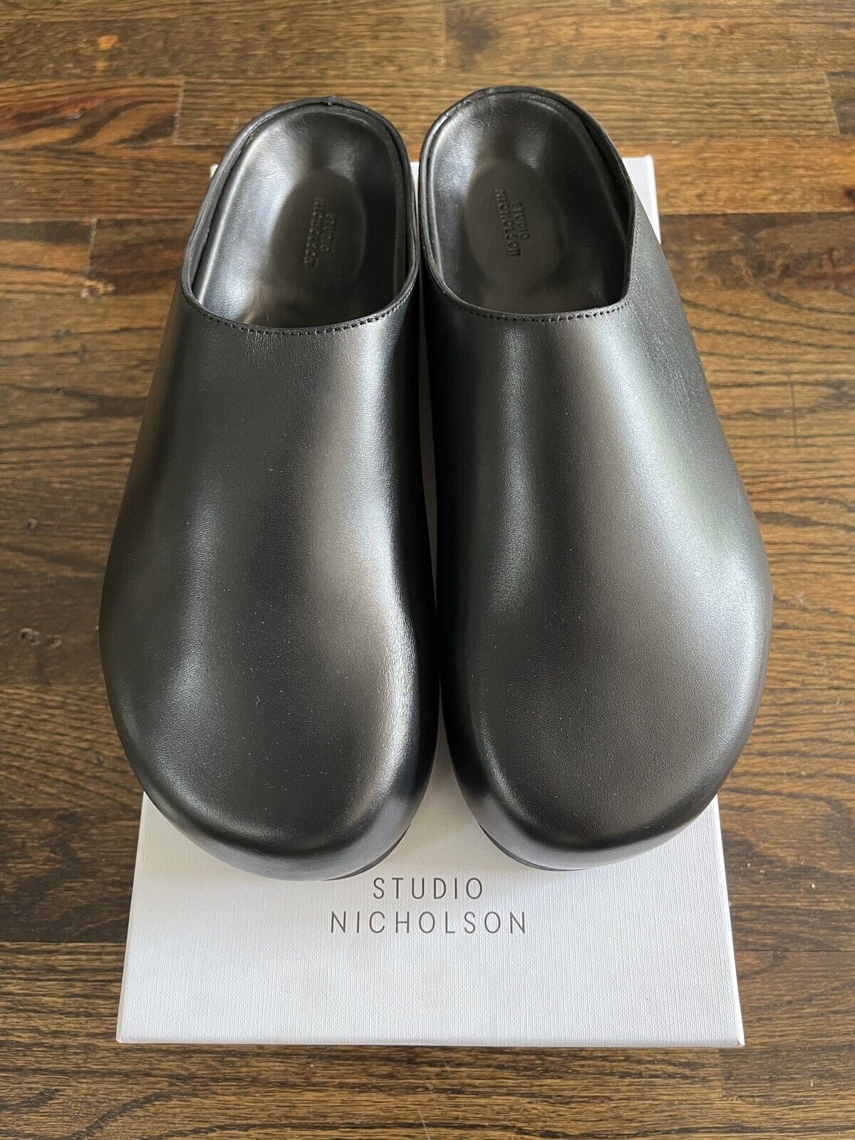 Studio Nicholson Wearing Clog sz 42 mule black leather
