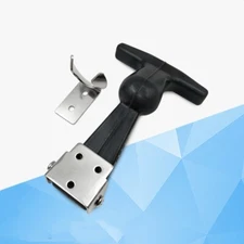 4.92-inch Rubber Flexible SUS304 Stainless Steel T-Handle Draw Latches Hasp