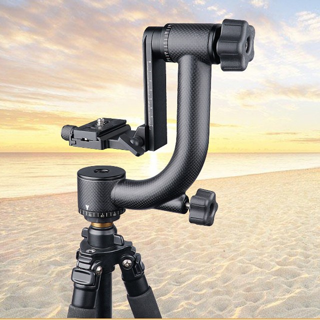 Heavy Duty Gimbal Tripod Head with Arca Swiss Standard Quick Release