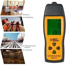 Handheld Carbon Monoxide Meter CO Gas Leak Detector Alarm Precision PPM Temp US