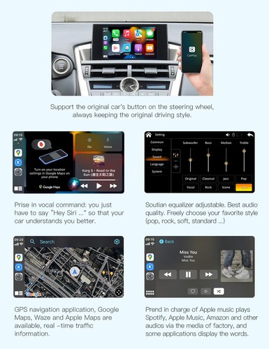 Android Auto Inalámbrico Carplay Para LEXUS 2 LC LS LX NX RC RX UX CT ES Módulo - Imagen 12 de 18
