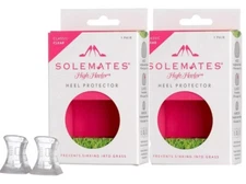 2 Pairs Solemates High Heel Protectors - GUARD AND PROTECT HEELS - Clear