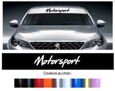 MOTORSPORT SUN VISOR HEADBAND 140cm X 23cm STICKER STICKER BD524-3
