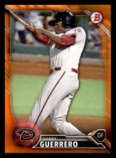 2016 Bowman Prospects Orange #BP133 Gabby Guerrero Rookie #17/25 (ref 29155)