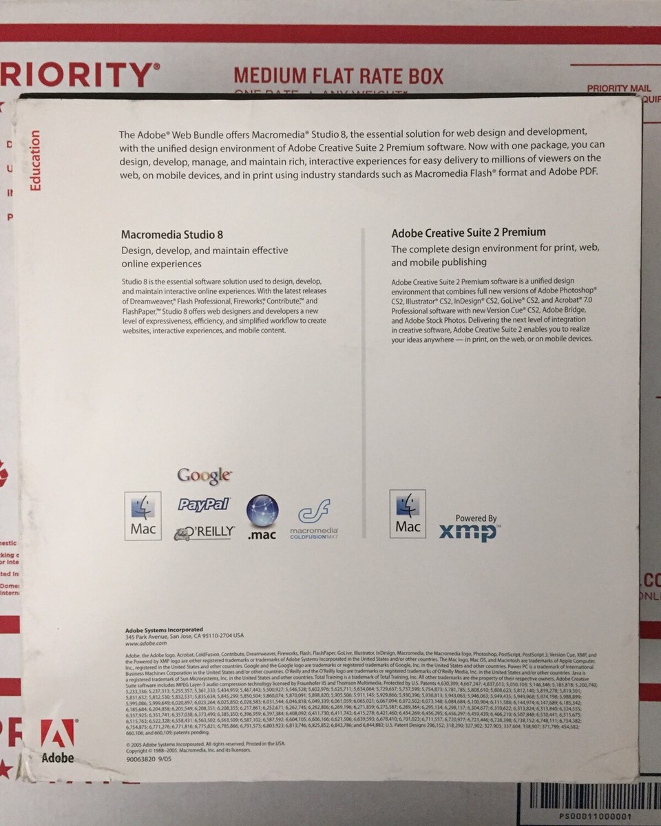 Adobe Creative Suite 2 Premium Macromedia STUDIO 8 Adobe Web Adobe Creative Suite 2 Premium Macromedia STUDIO 8 Adobe Web