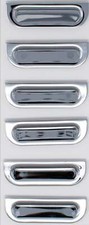 1957 Chevrolet Chevy Bel Air Front Fender Louvers- Chrome Tri Five